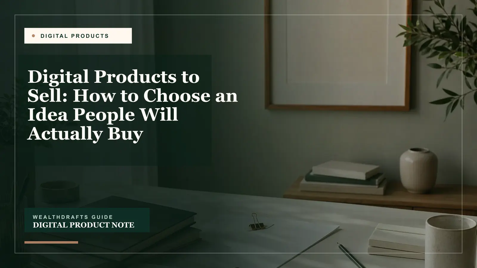 Digital Products to Sell: How to Choose an Idea People Will Actually Buy