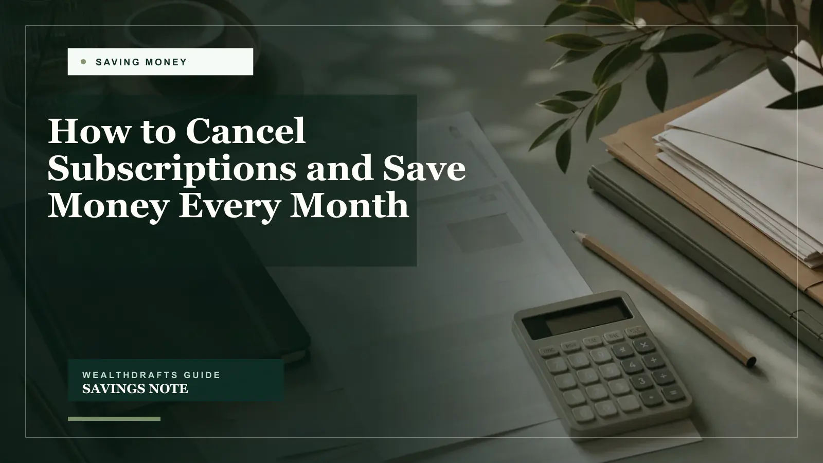 How to Cancel Subscriptions and Save Money Every Month
