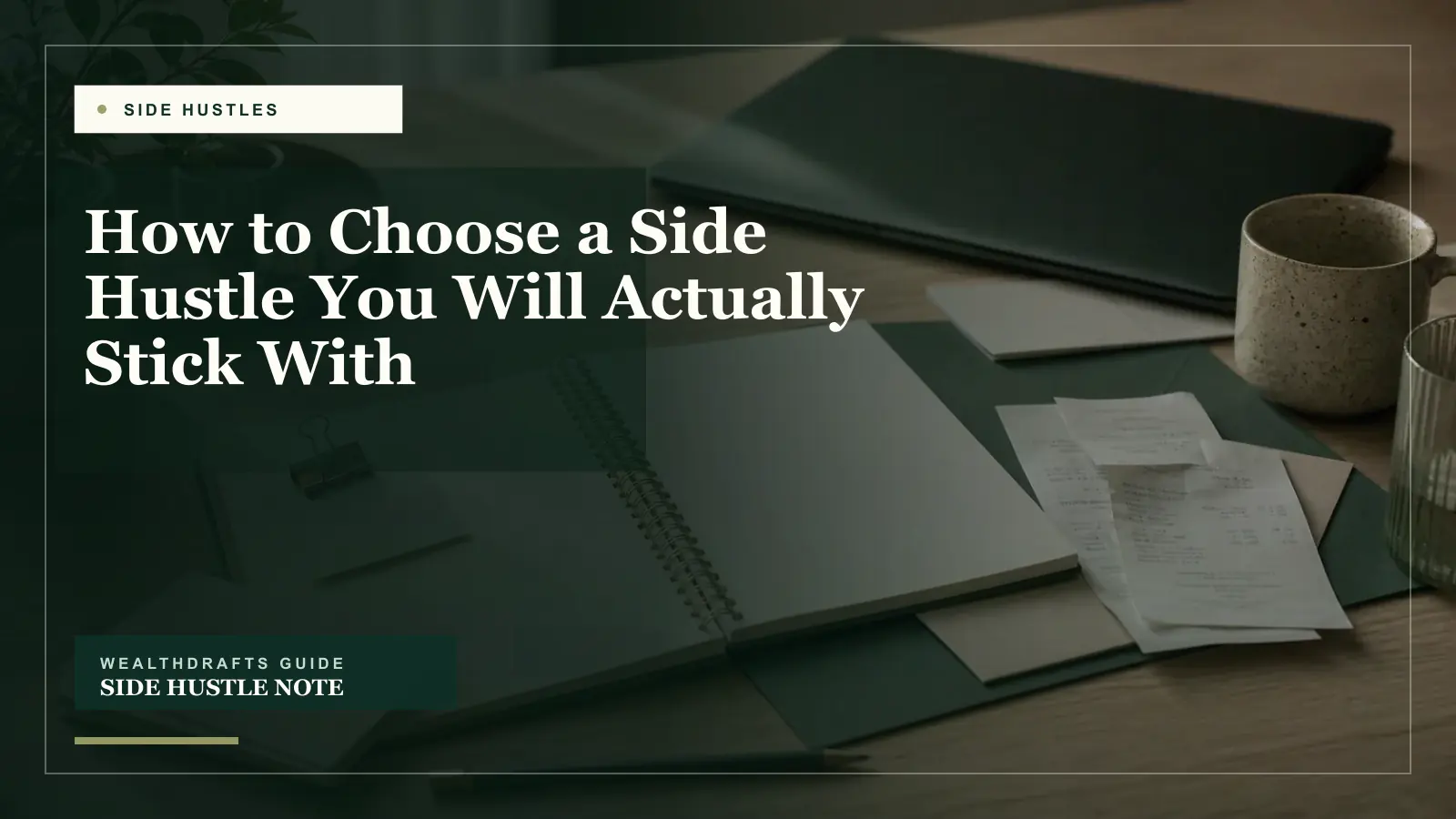 How to Choose a Side Hustle You Will Actually Stick With