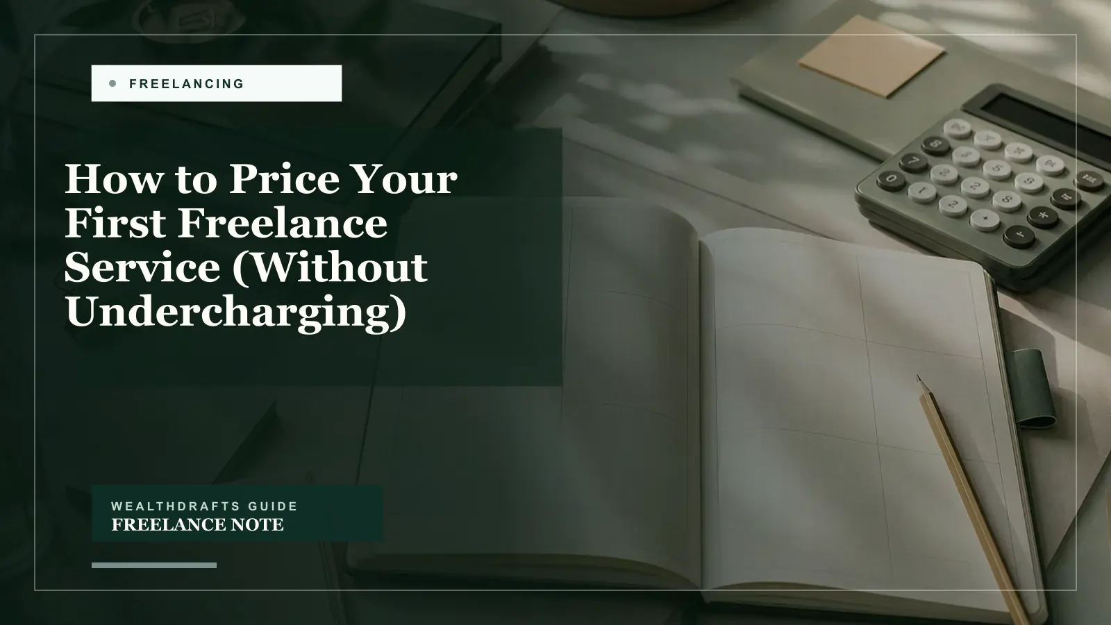 How to Price Your First Freelance Service (Without Undercharging)