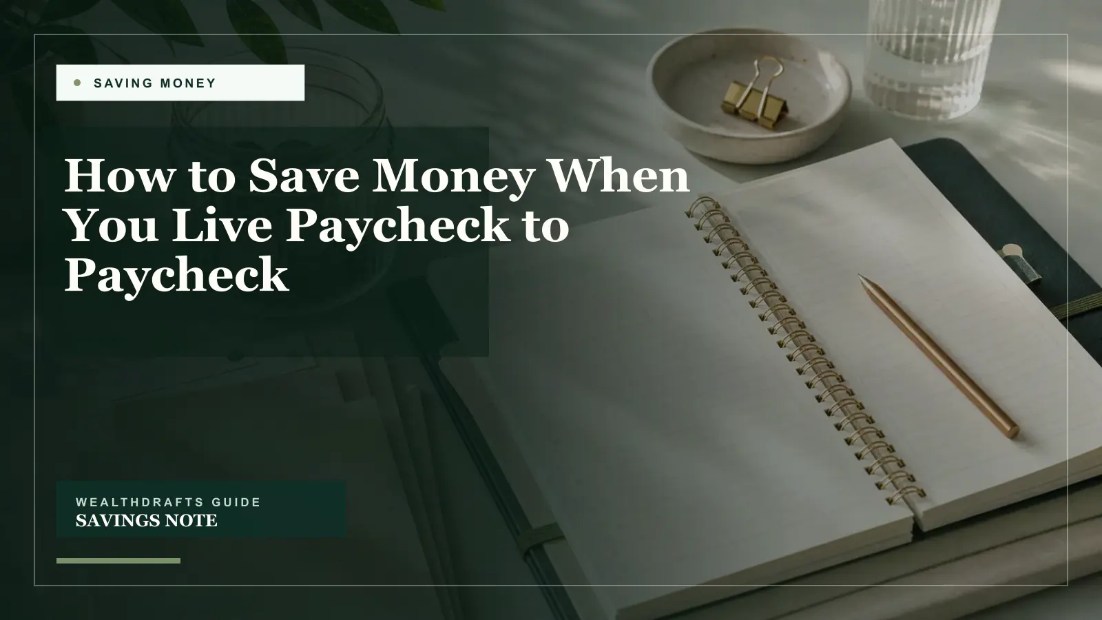 How to Save Money When You Live Paycheck to Paycheck