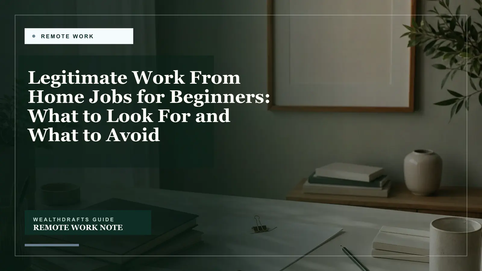 Legitimate Work From Home Jobs for Beginners: What to Look For and What to Avoid