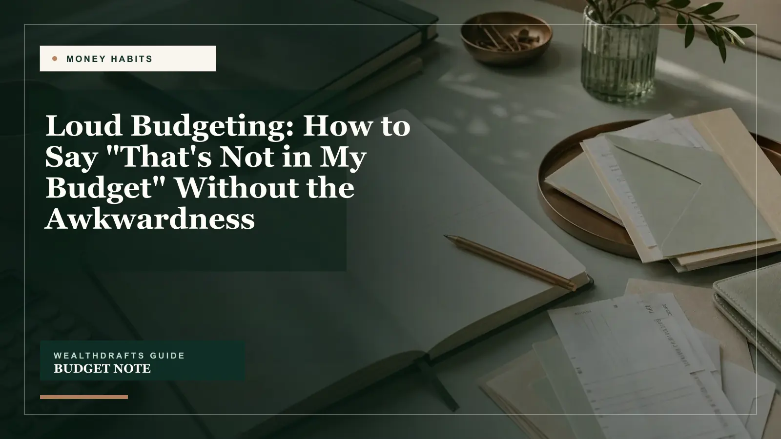 Loud Budgeting: How to Say "That's Not in My Budget" Without the Awkwardness