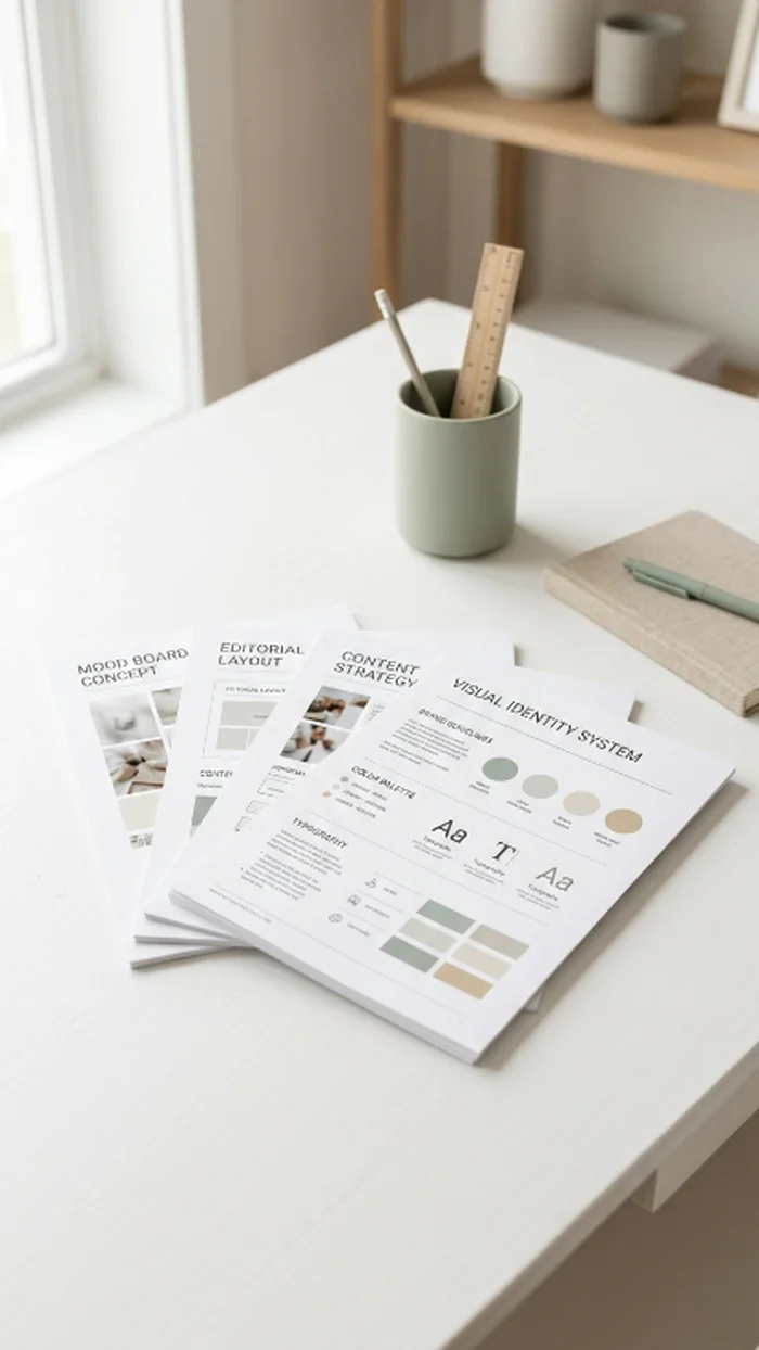 A short stack of printed sample work sheets fanned slightly on a desk