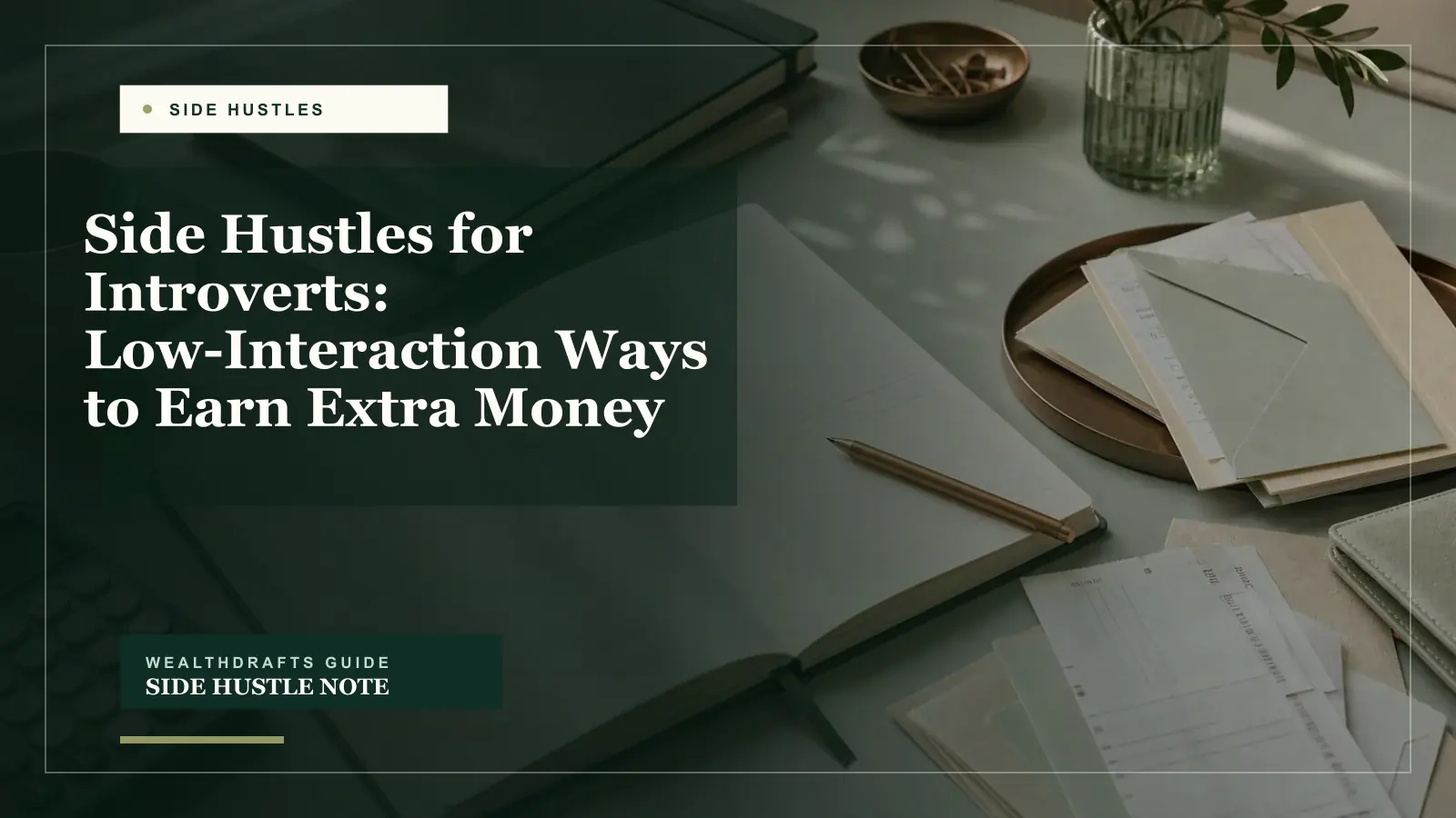 Side Hustles for Introverts: Low-Interaction Ways to Earn Extra Money