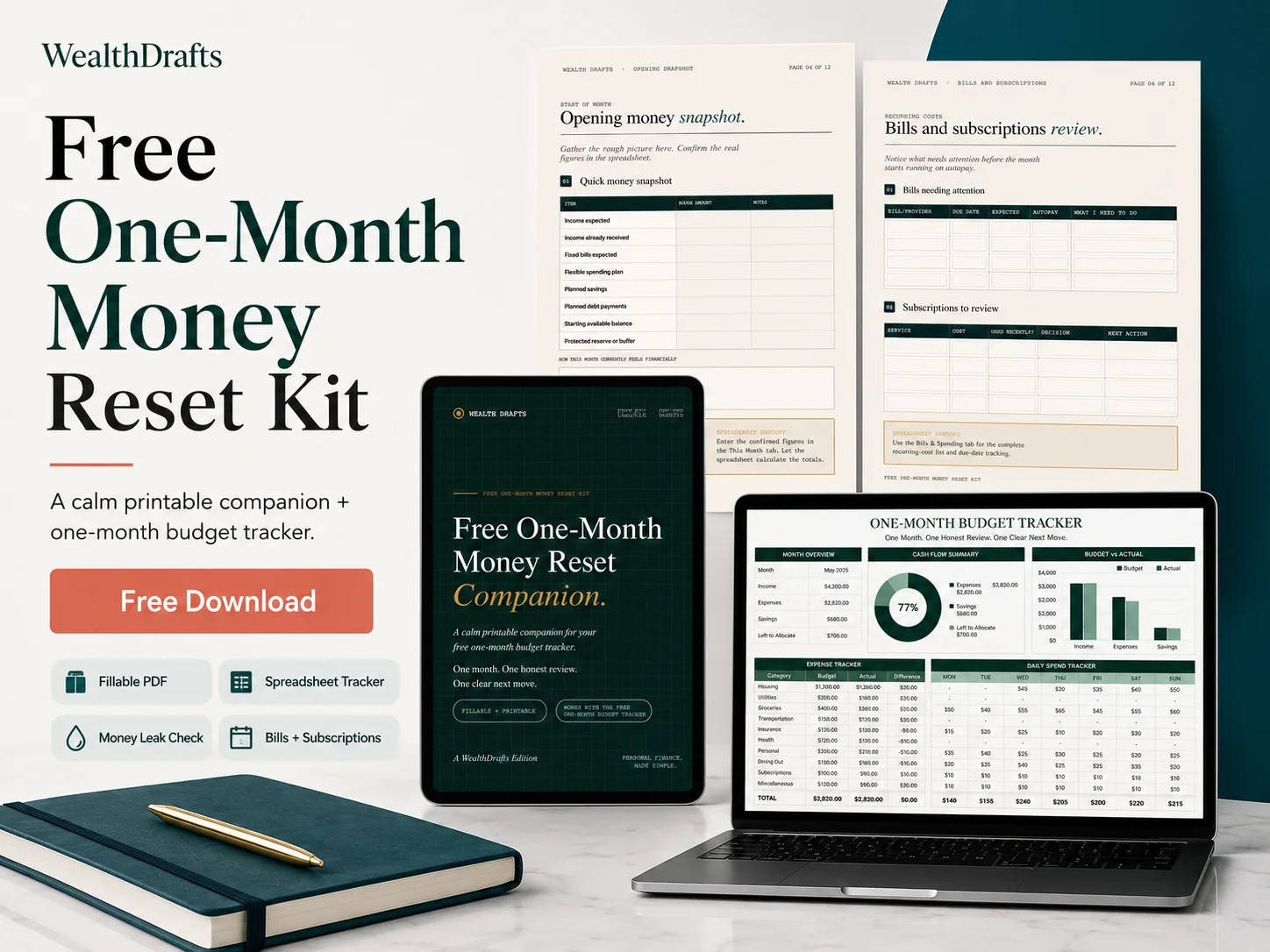 One-Month Money Reset Kit preview